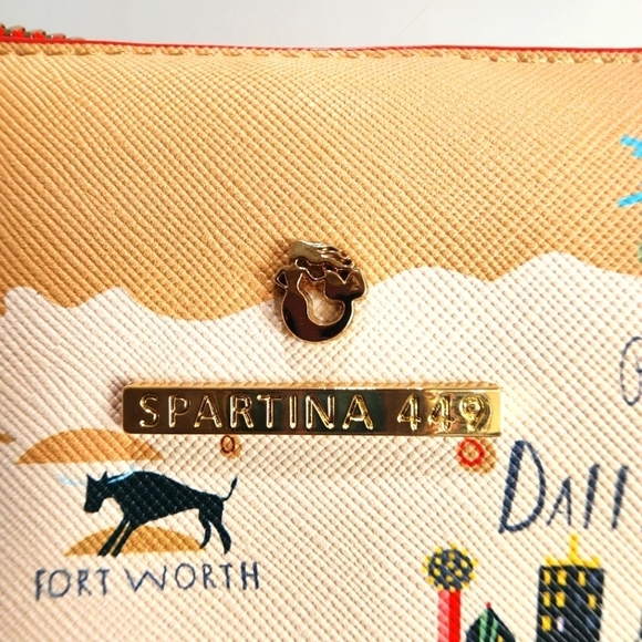 Spartina 449 Texas Theme Make-up bag/Pouch NWT - Picture 3 of 5